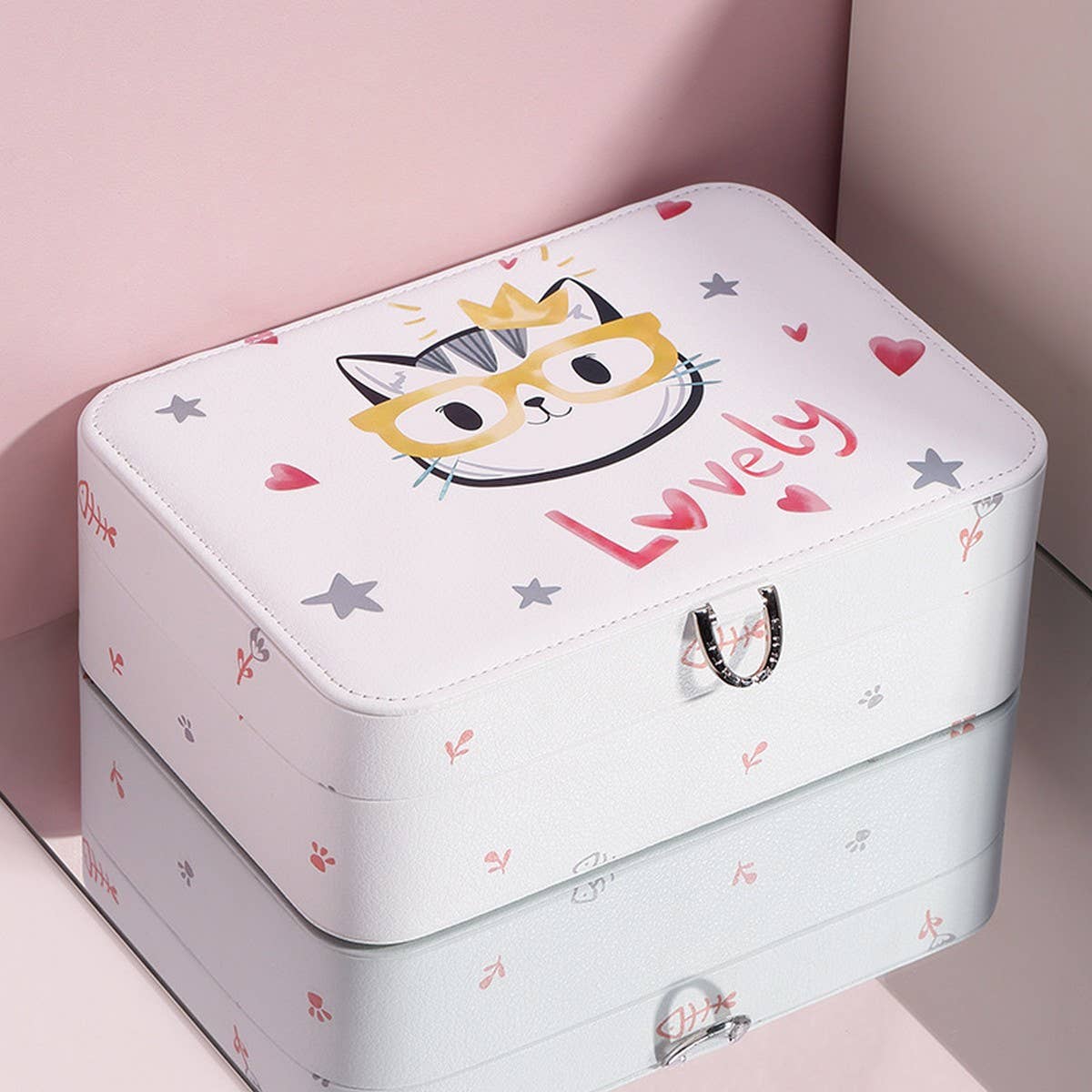 LARGE CAPACITY PRINTED CARTOON JEWELRY STORAGE BOX_CWAJE1540