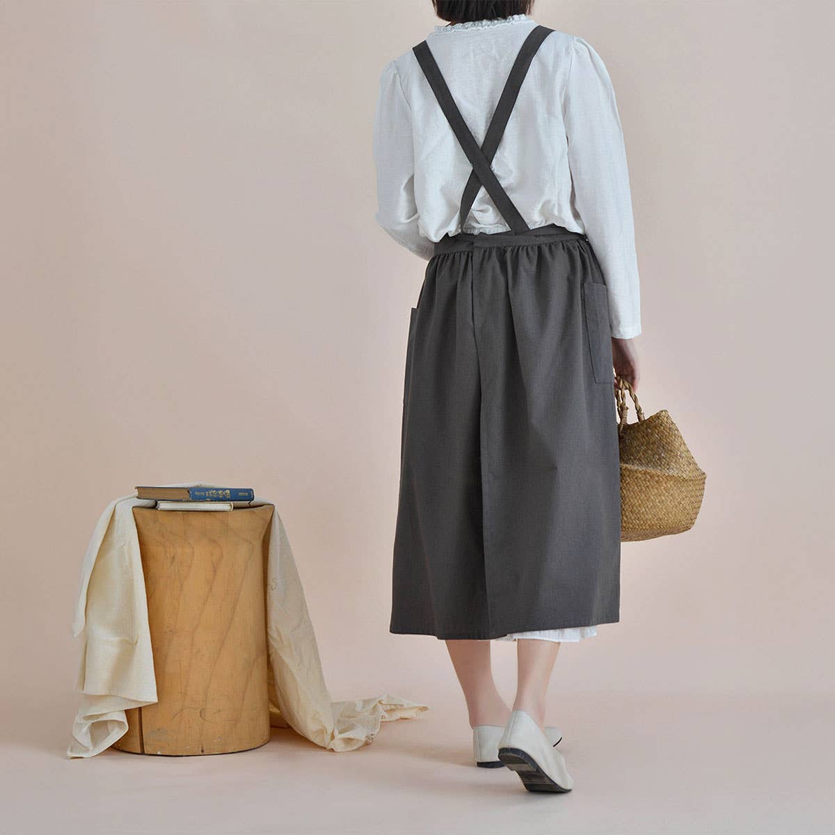 Waterproof cotton linen apron Aprons with pocket