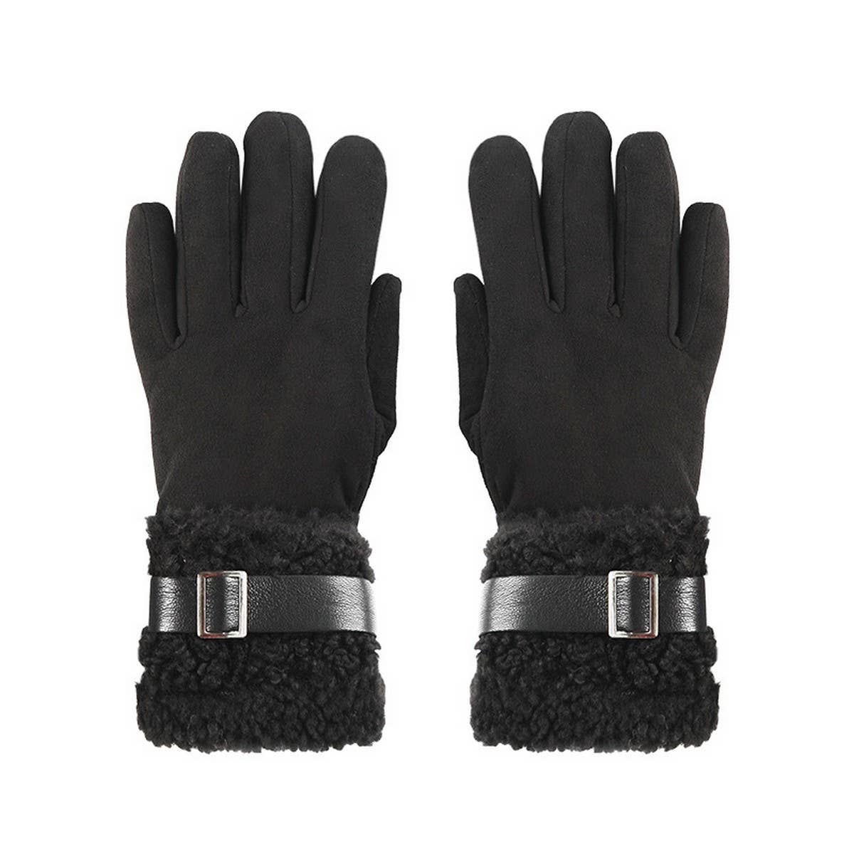 WINTER VELVET THICK WARM TOUCH SCREEN GLOVES_CWAG0381