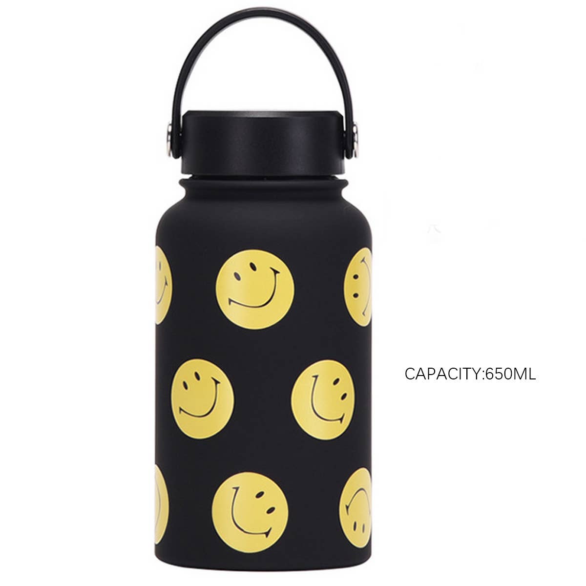 NEW SMILING FACE STAINLESS STEEL THERMOS CUP