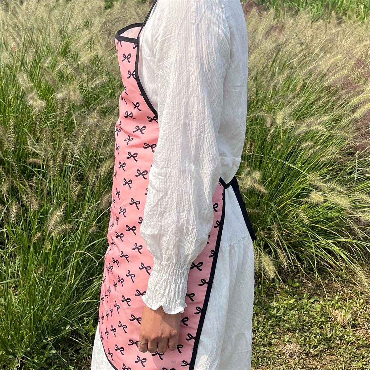 BOWKNOT FULL BODY WATERPROOF AND OIL-PROOF APRON_CWMM5839