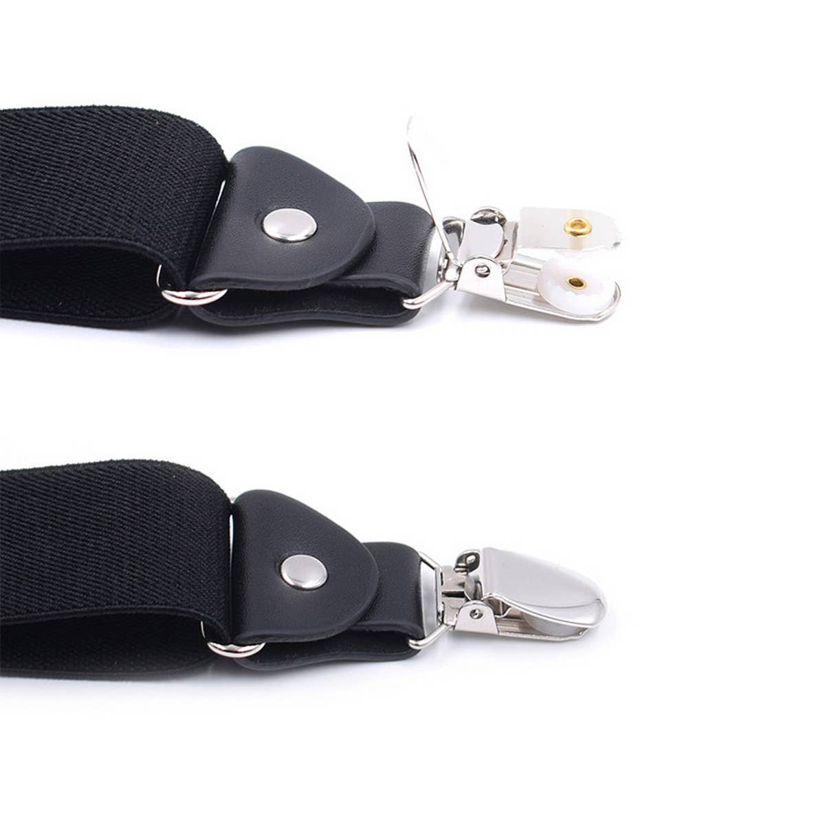 ADJUSTABLE ELASTIC 4-CLIP X-TYPE SUSPENDER CLIP_CWMM1111