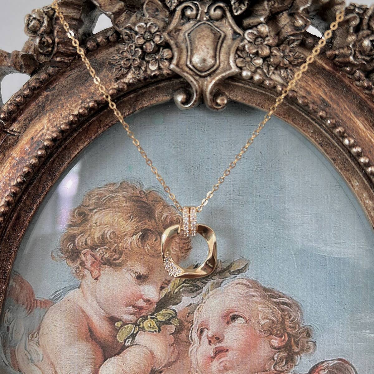 NEW HIGH-END RING NECKLACE