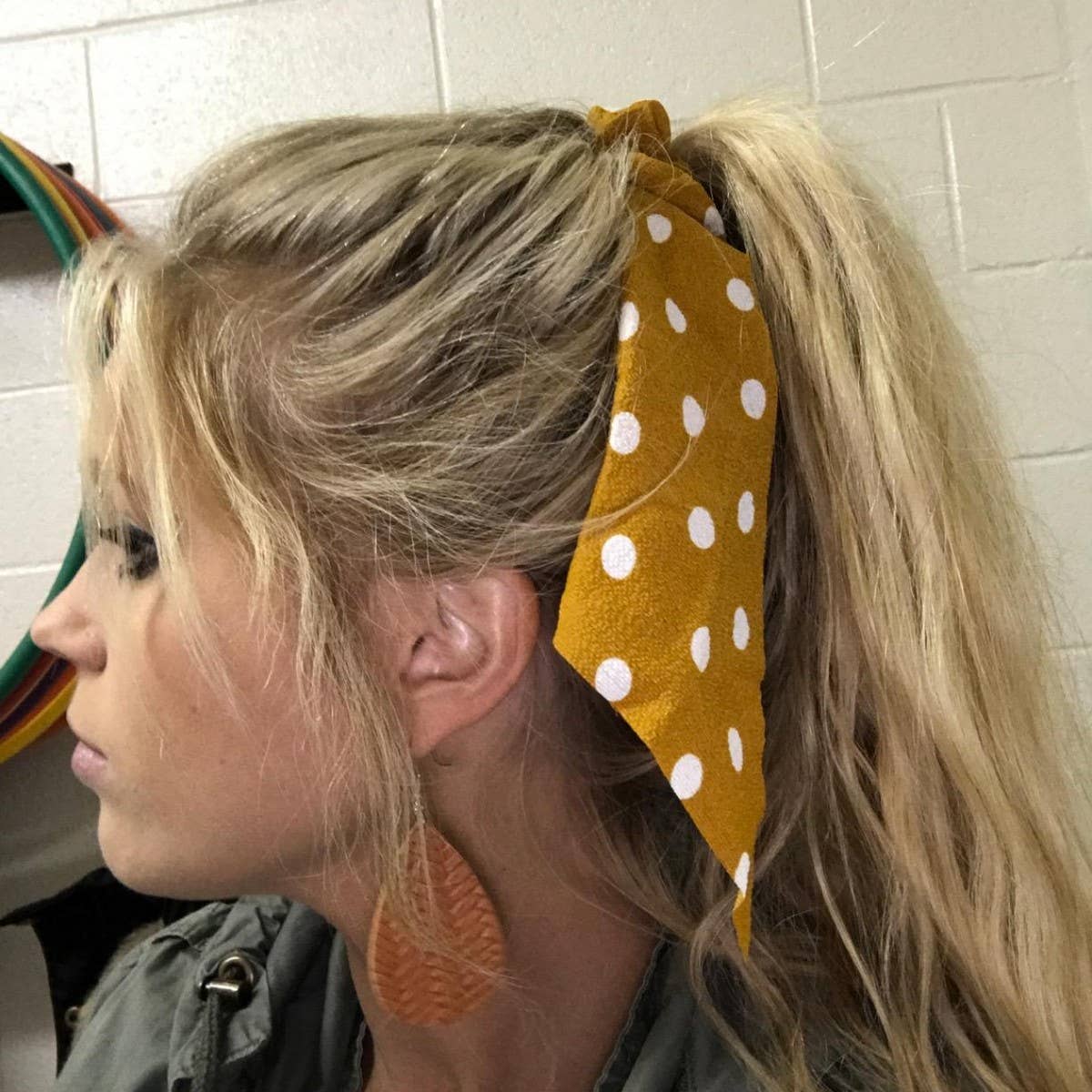 LONG FLORAL FABRIC RIBBON HAIRBAND HAIRACCESSORIES