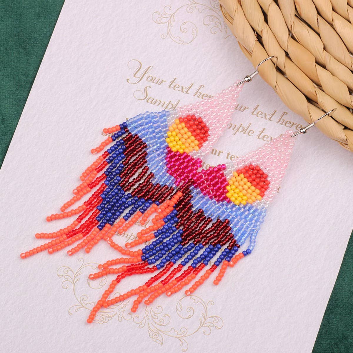 FASHIONABLE BOHEMIAN HAND-WOVEN TASSEL EARRINGS_CWAJE4000