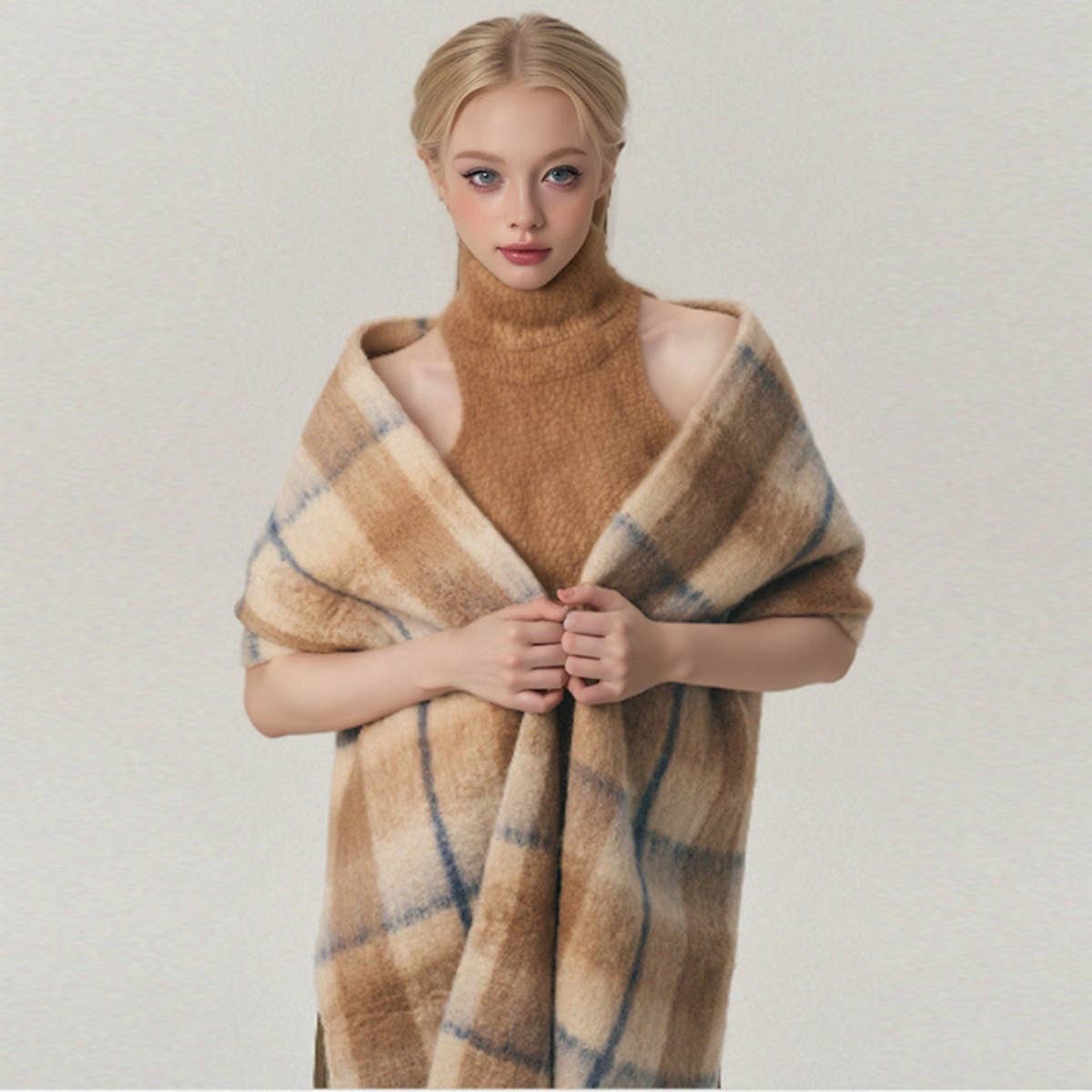 CWASC1608_WINTER FASHION THICKENED PULLED HAIR SCARF