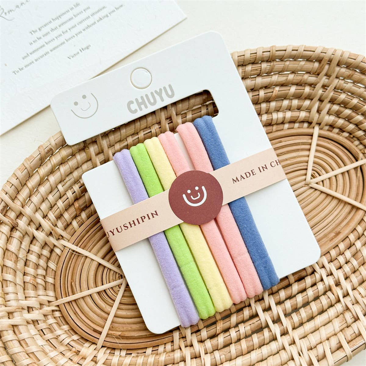 GIRLS' VERSATILE CANDY-COLORED TOWEL RING HAIRBAND