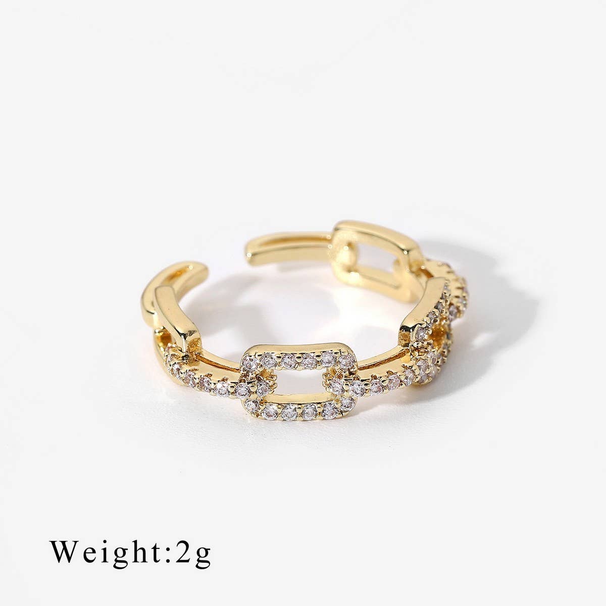 Luxury Stainless Steel Finger Chain Ring Bracelet