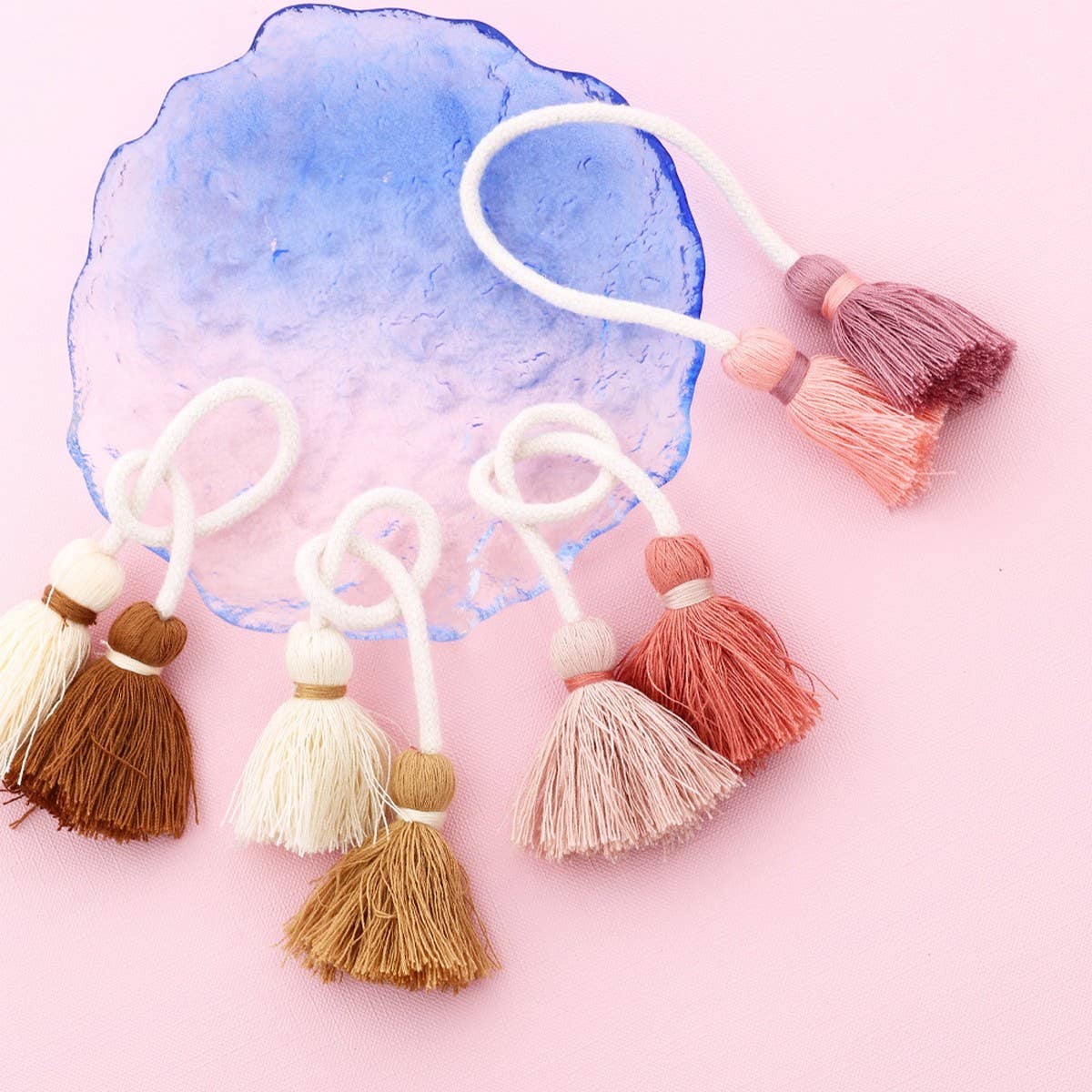 Double-Head Tassel Handmade Bag Charm Pendant_CWAB5069