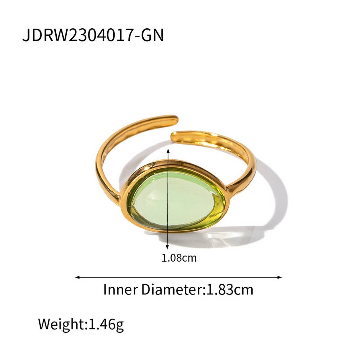 SUMMER FRESH AND SIMPLE FEMALE JELLY-LIKE RING_CWAJE1407