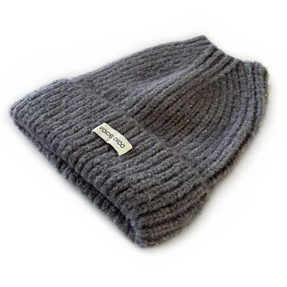 ADULT KNITTED HAT CUTE SOLID COLOR LADIES_CWAH2054