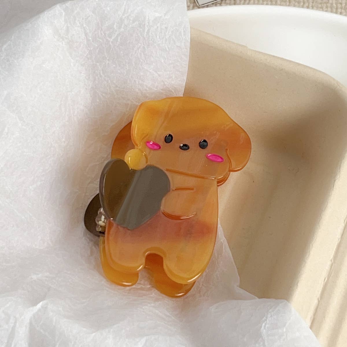 Cute animal acetate plate gripper shark gripper