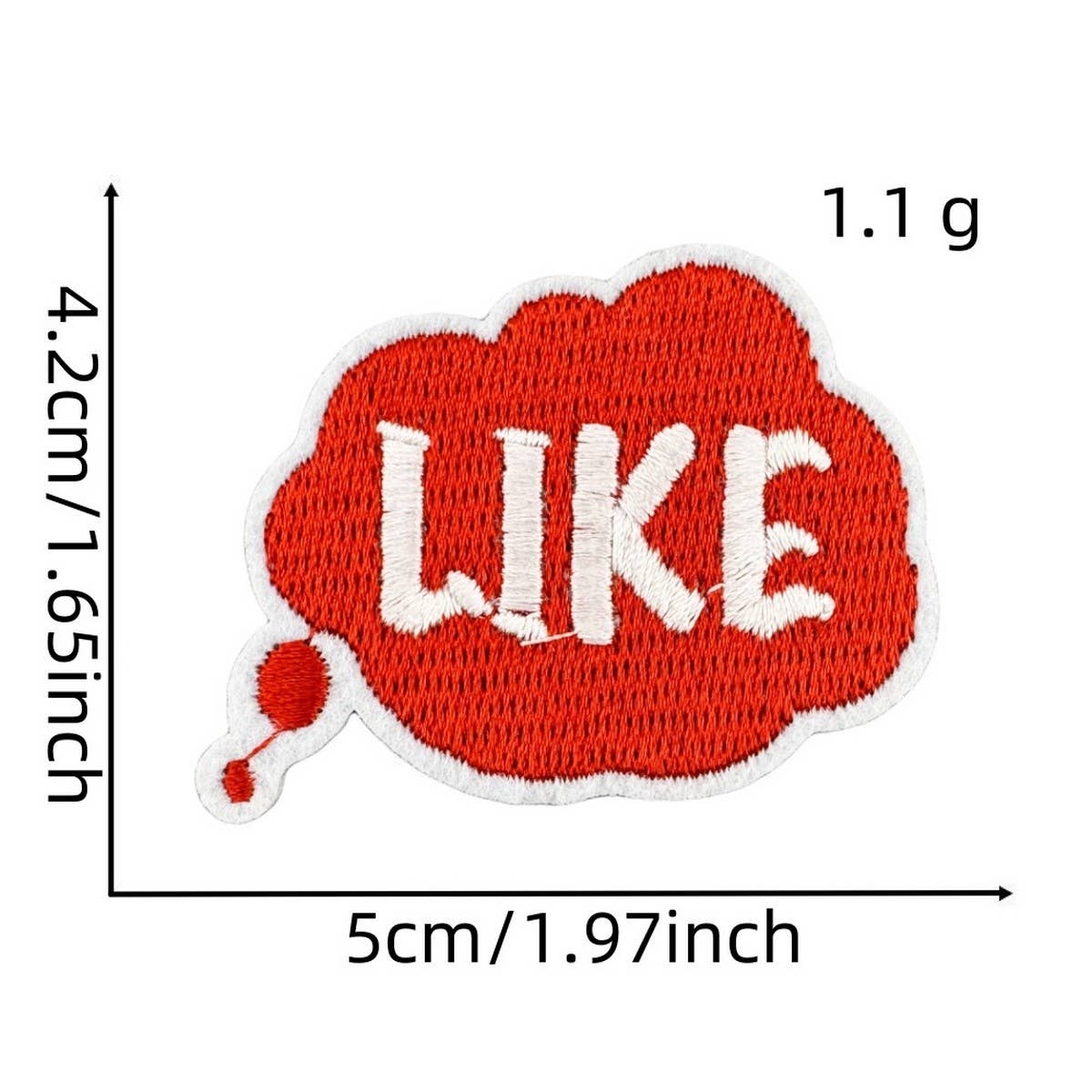 FUNNY TEXT PATCH EMBROIDERED CLOTH PATCH