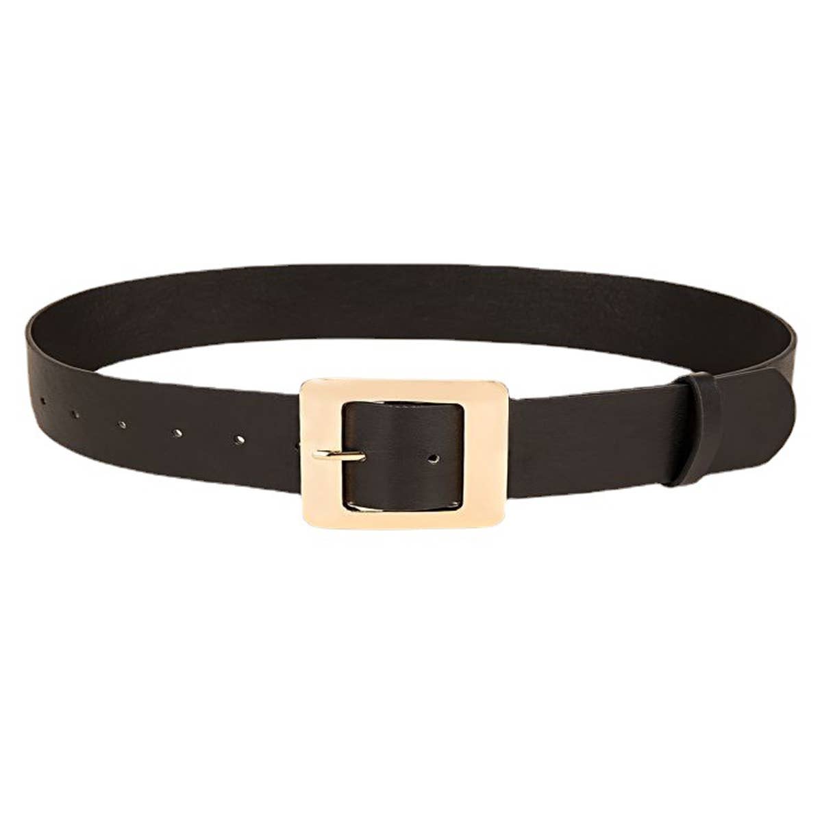 SQUARE PIN BUCKLE PU LEATHER BELT_CWABE0444