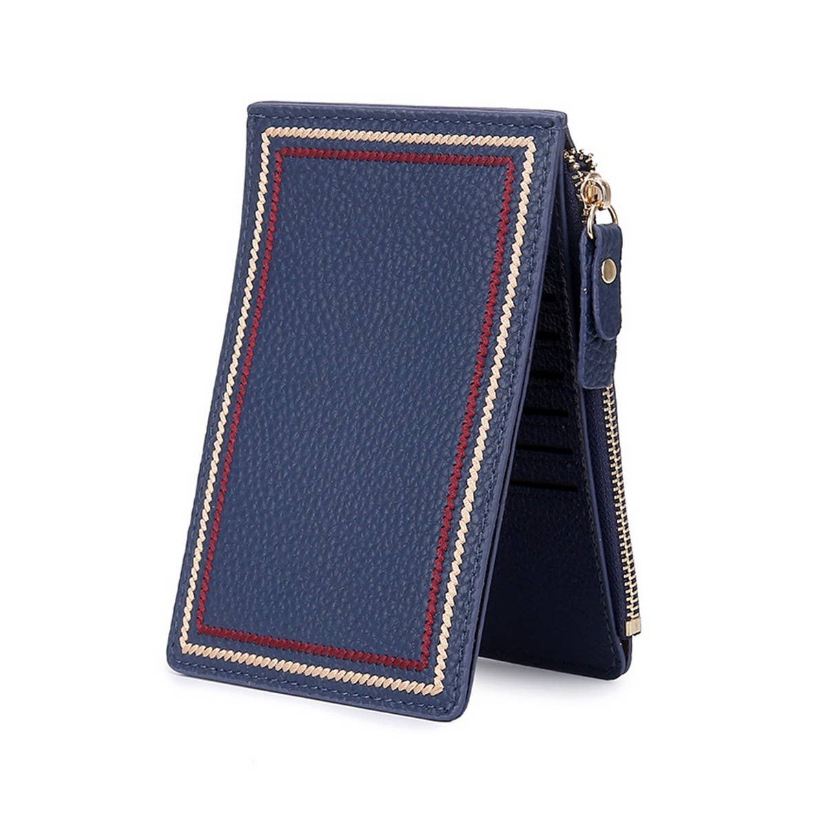 ULTRA -THIN LEATHER FASHION FOLDING PURSE CARD BAG_CWAB3889
