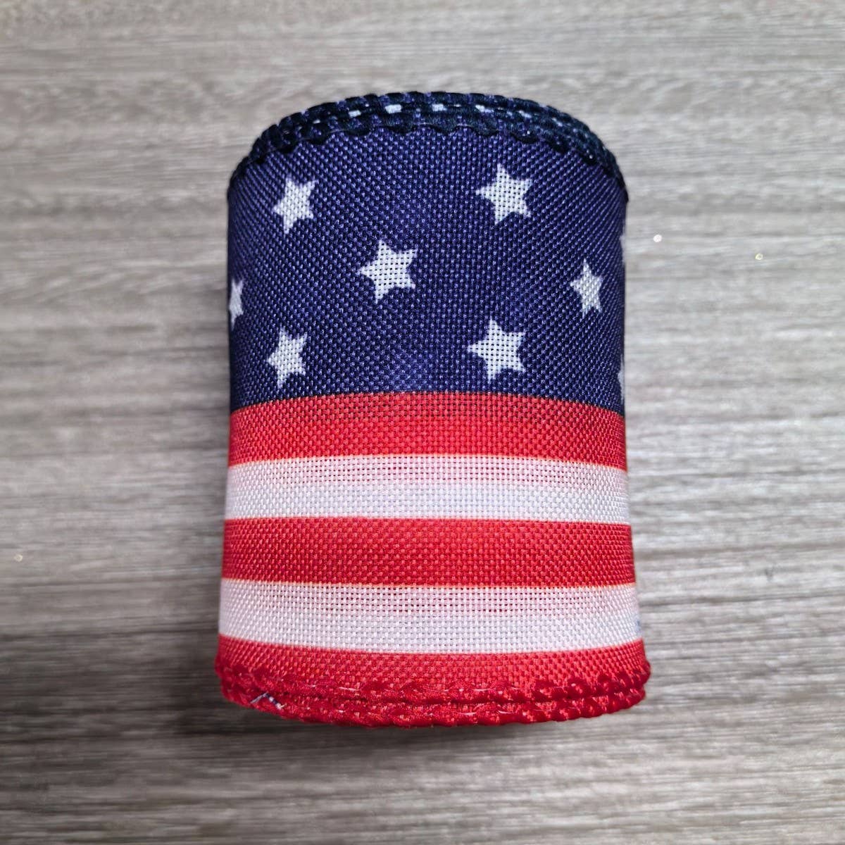 CWMM10214_4TH OF JULY RIBBON 5 YARDS USA FLAG RED WHITE BLUE