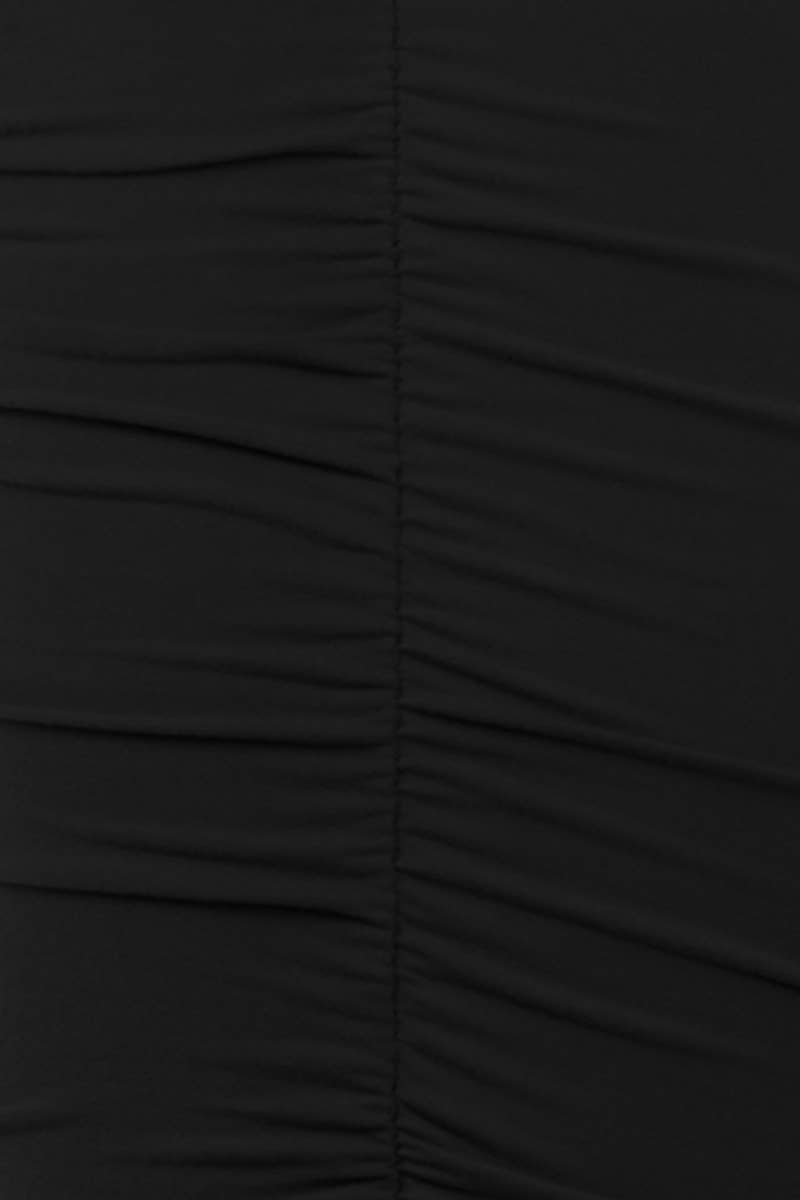 CWBMS070_PLUS Slim Fit Ruched Long Pencil Skirt