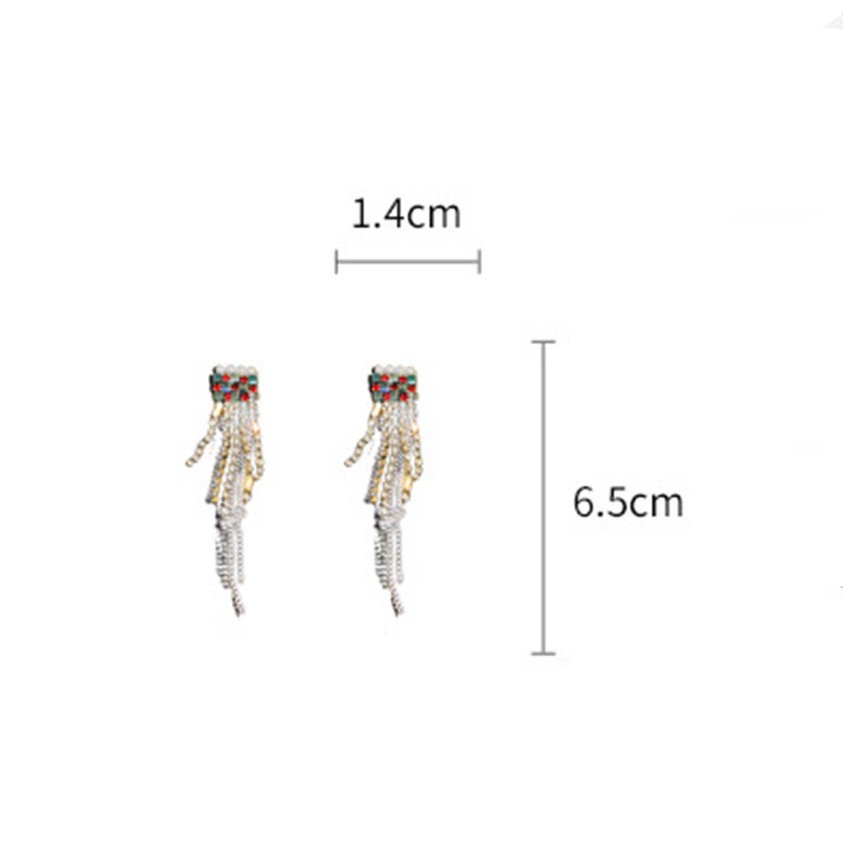 CRYSTAL TASSEL FASHION LIGHT LUXURY EARRINGS