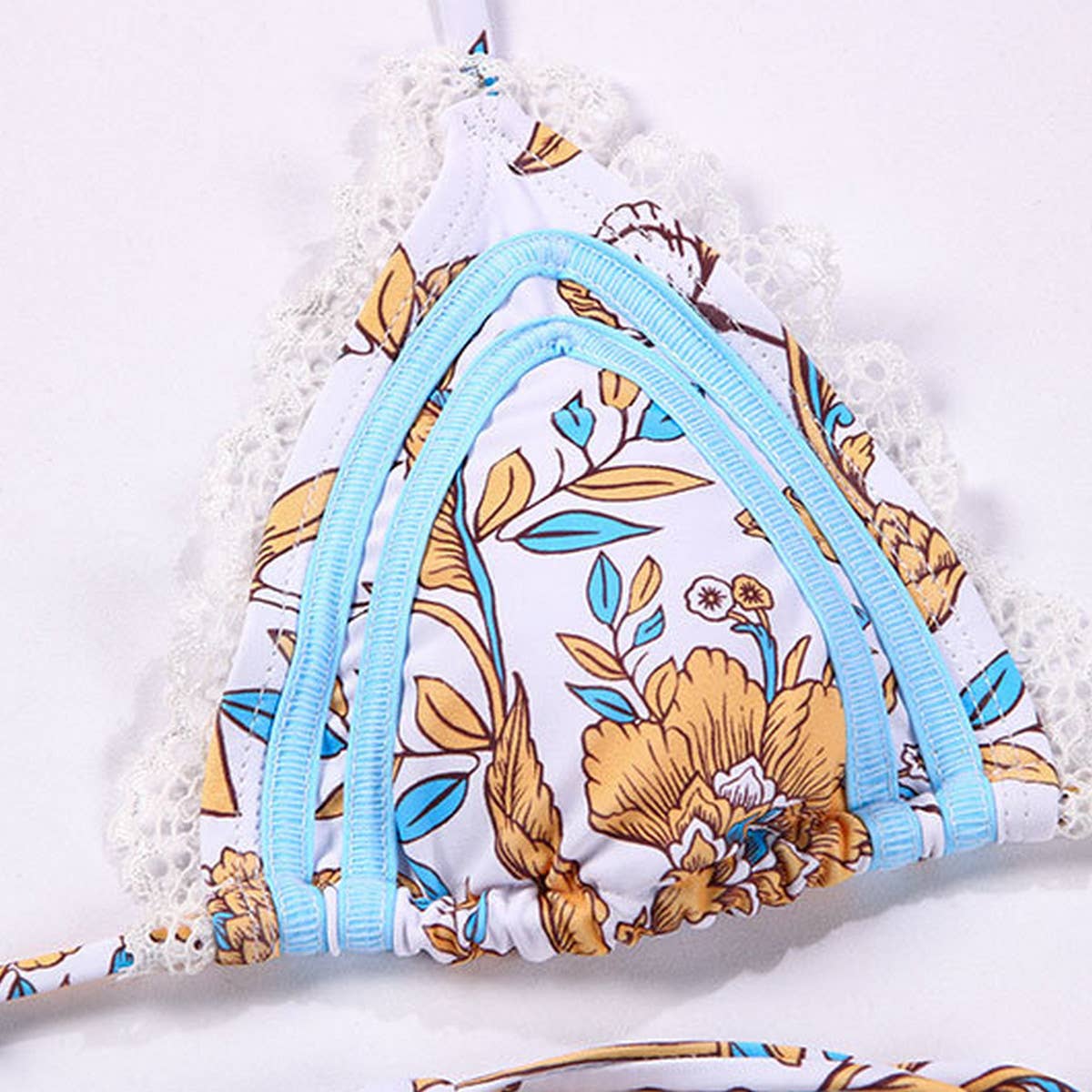 Sexy Lace-Up Bikini - Printed Women's Swimwear