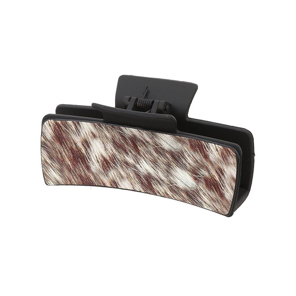 Western Cowgirl Hair Claw - Horsehair Leather Clip_CWAHA0591