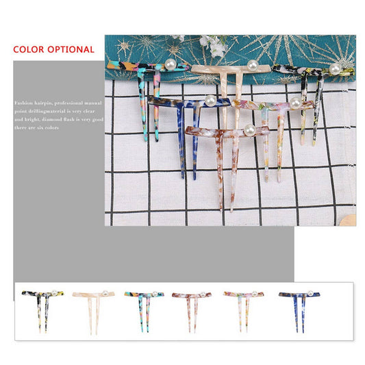 HAIRPIN ACETATE HAIRPIN INK TWO-TOOTH HAIRPIN