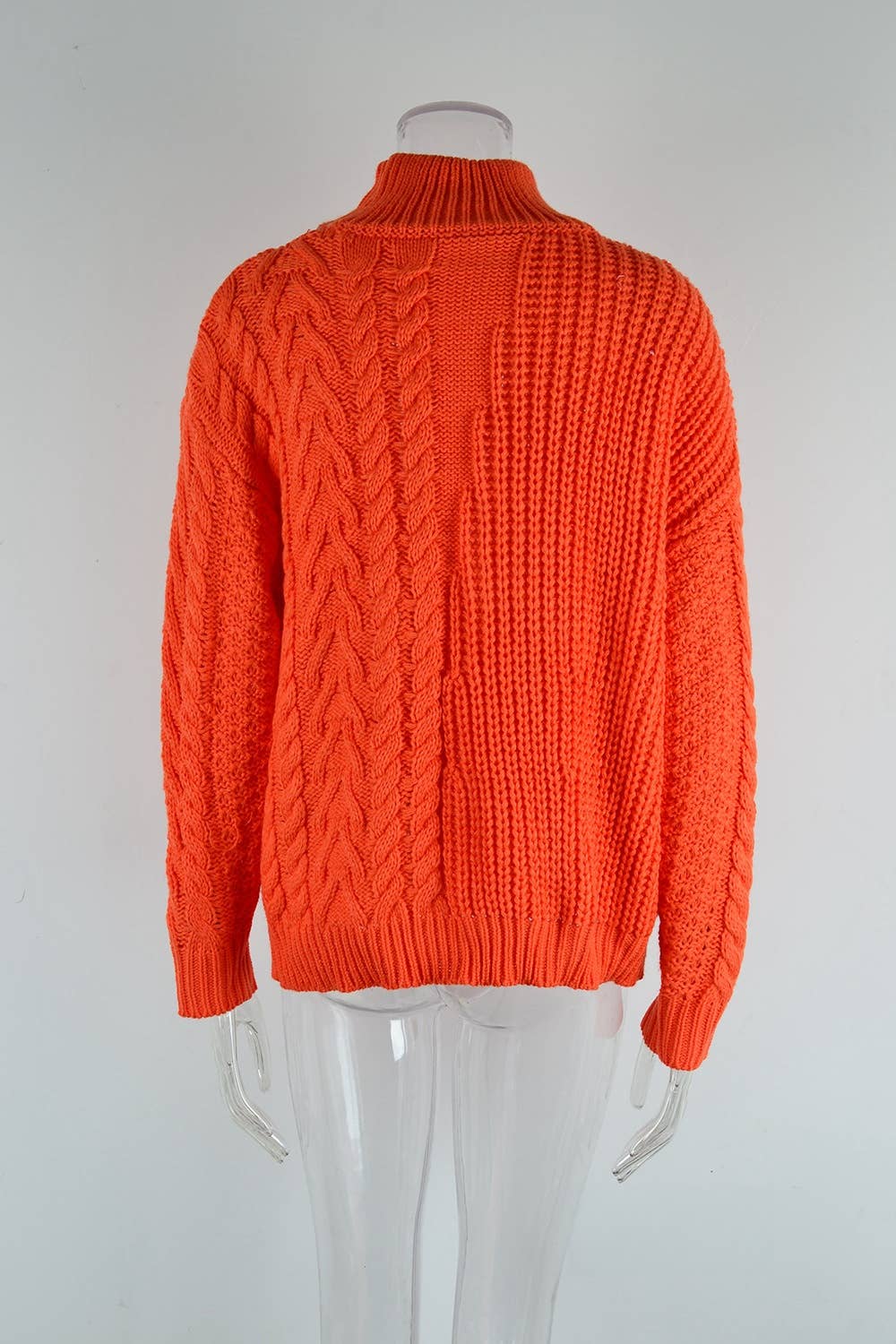 CWOSWL1035_Turtle Neck Long Sleeve Pullover Sweater