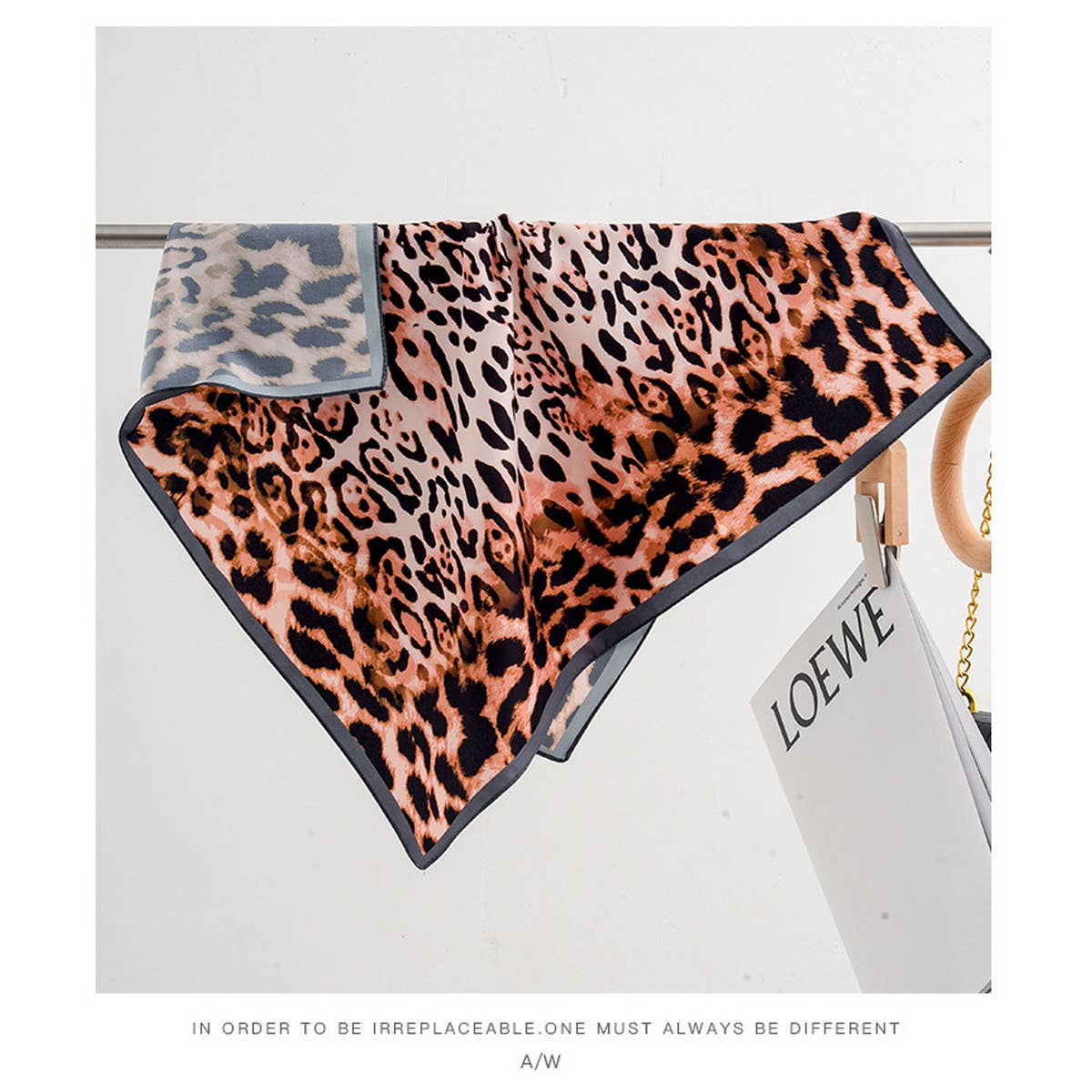 CWASC2397_VINTAGE FASHION SCARF LEOPARD PRINT SMALL SCARF