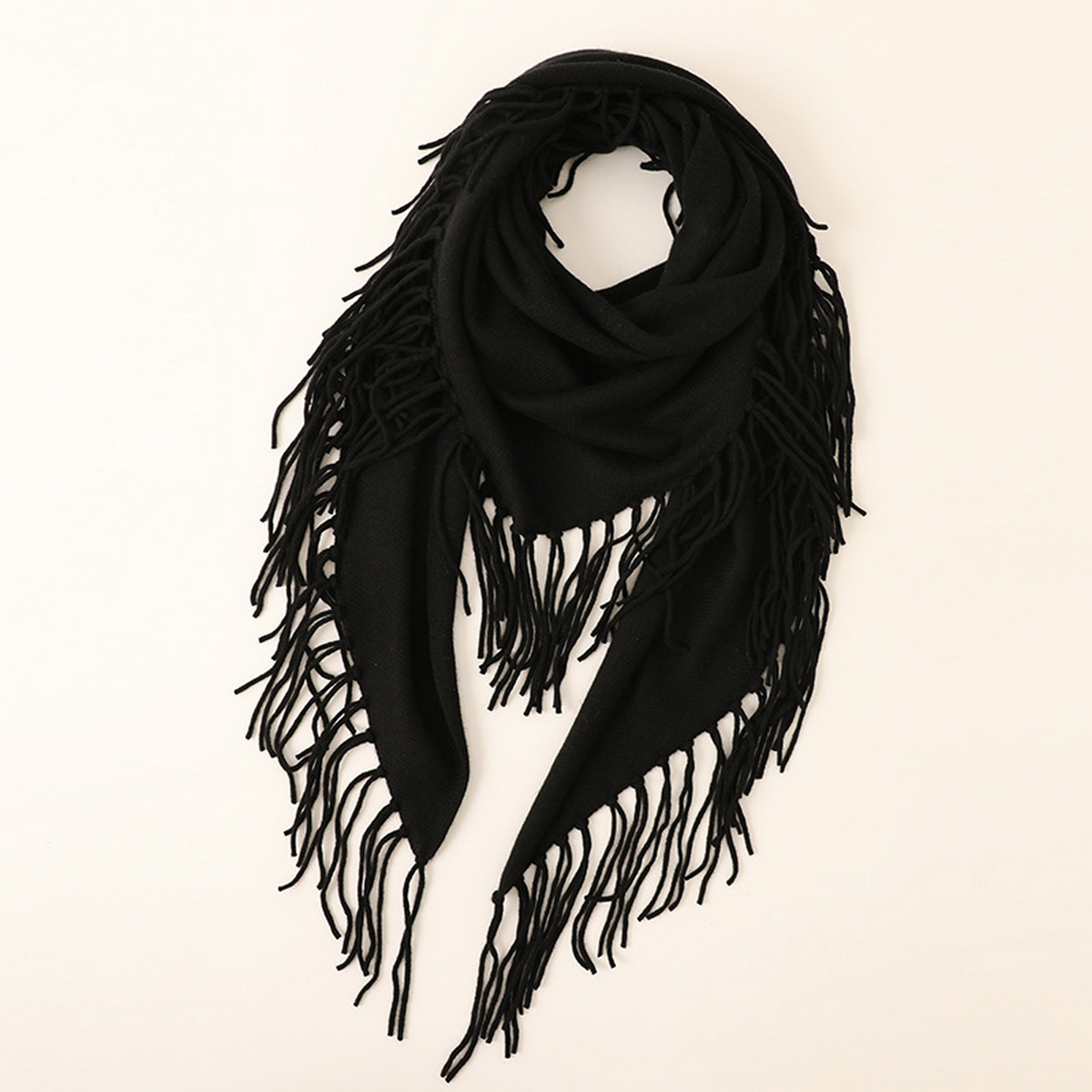 Women??¢s Warm Triangle Scarf ??Cashmere Knit_CWASC2703