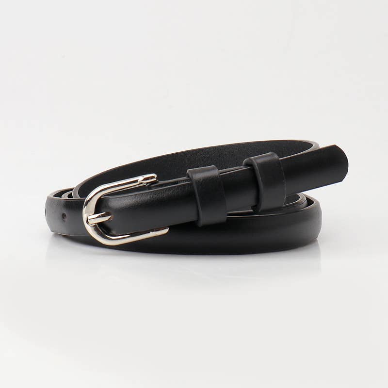 High-end minimalist alloy pin buckle belt