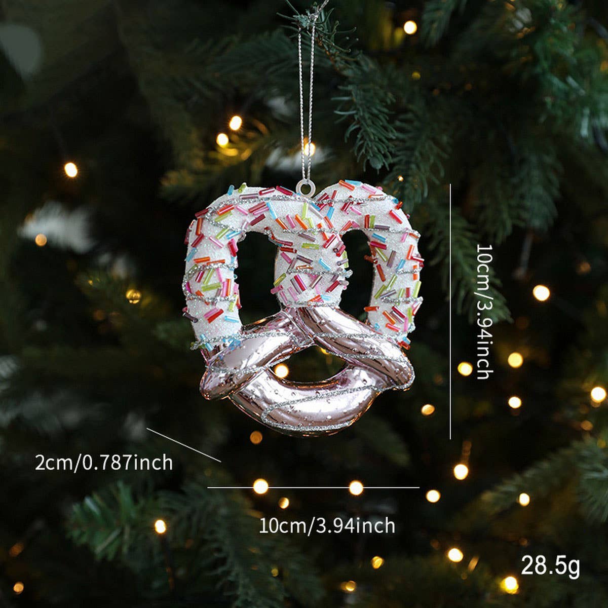 CWMM10401_PINK CARTOON CHRISTMAS TREE HANGING ORNAMENTS