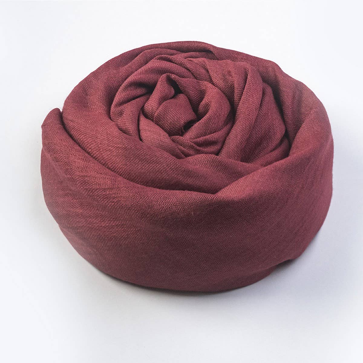 Solid Cotton Linen Scarf for Women Summer Sun Prot_CWASC1451