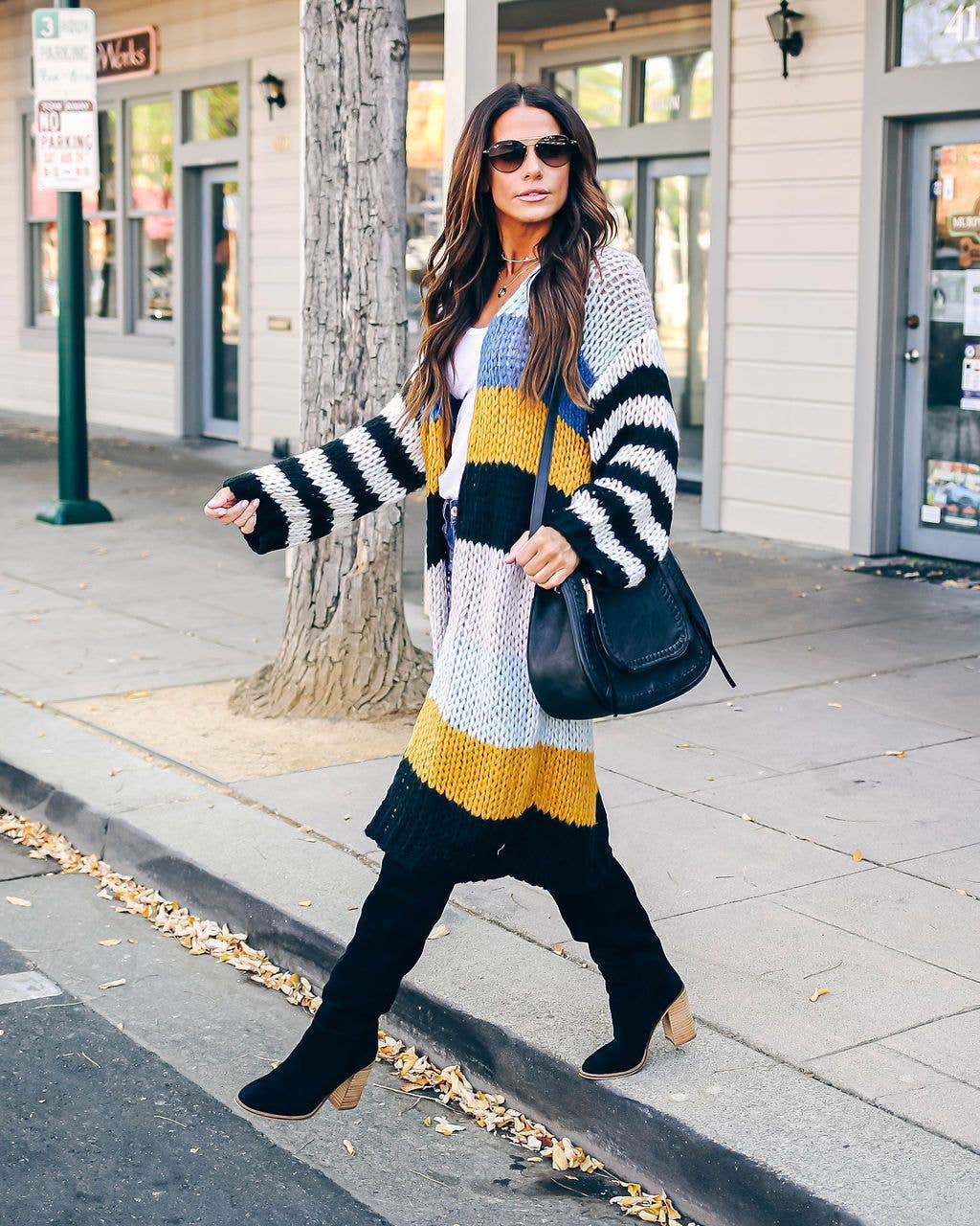 LONG KNIT SWEATER THICK CARDIGAN COAT