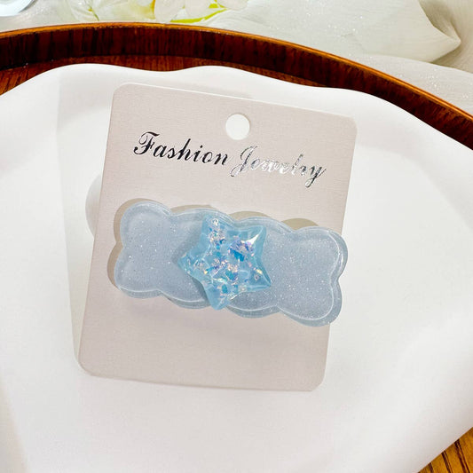 Ice-penetrating five-pointed star hair clip