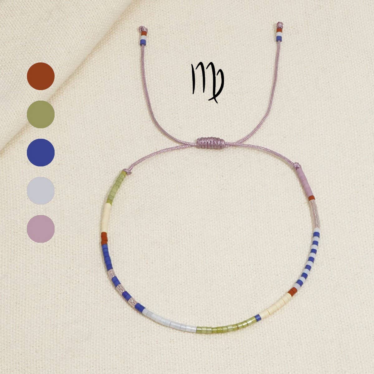 ZODIAC HAND-WOVEN BEADED BRACELET_CWMM3856