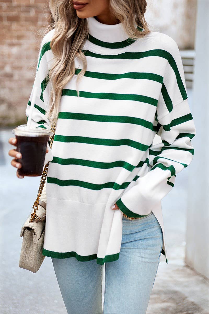 CWOSWL1631_Turtle Neck Long Sleeve Pullover Sweater