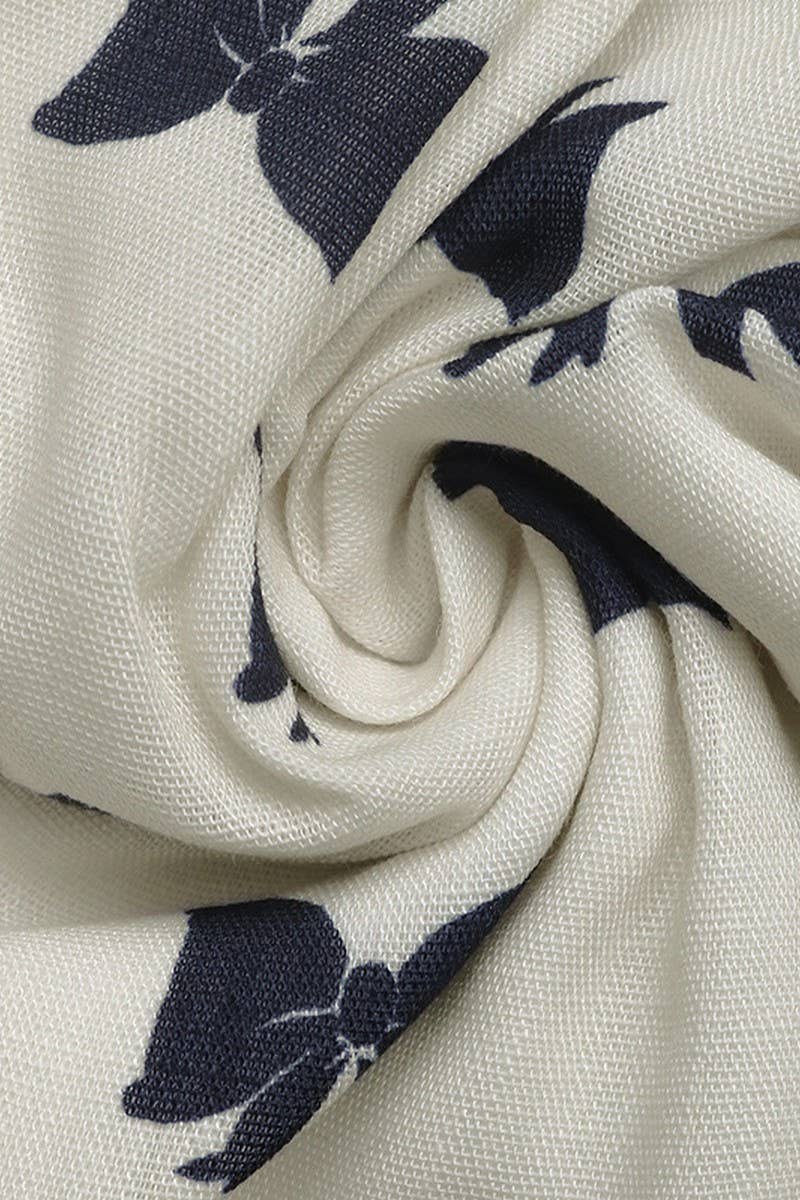 CWDSD7825_BOWKNOT FLORAL PATCHWORK TIE STRAP CAMI DRESS