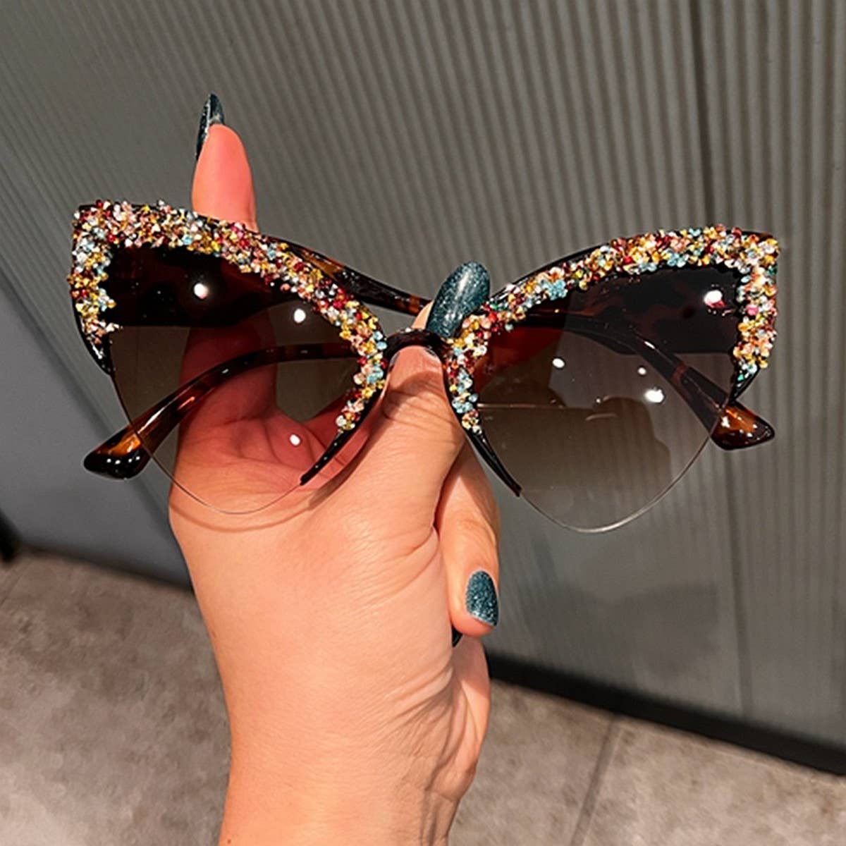 CAT-EYE UV PROTECTION PERSONALIZED SUNGLASSES_CWASG0795