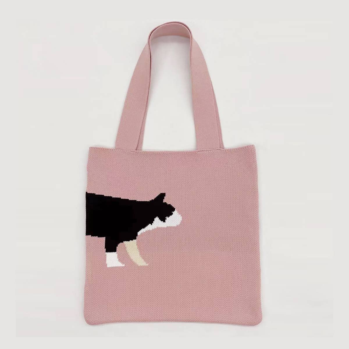 WOMEN LEISURE ANIMAL PATTERN KNITTED HANDBAG_CWAB0848