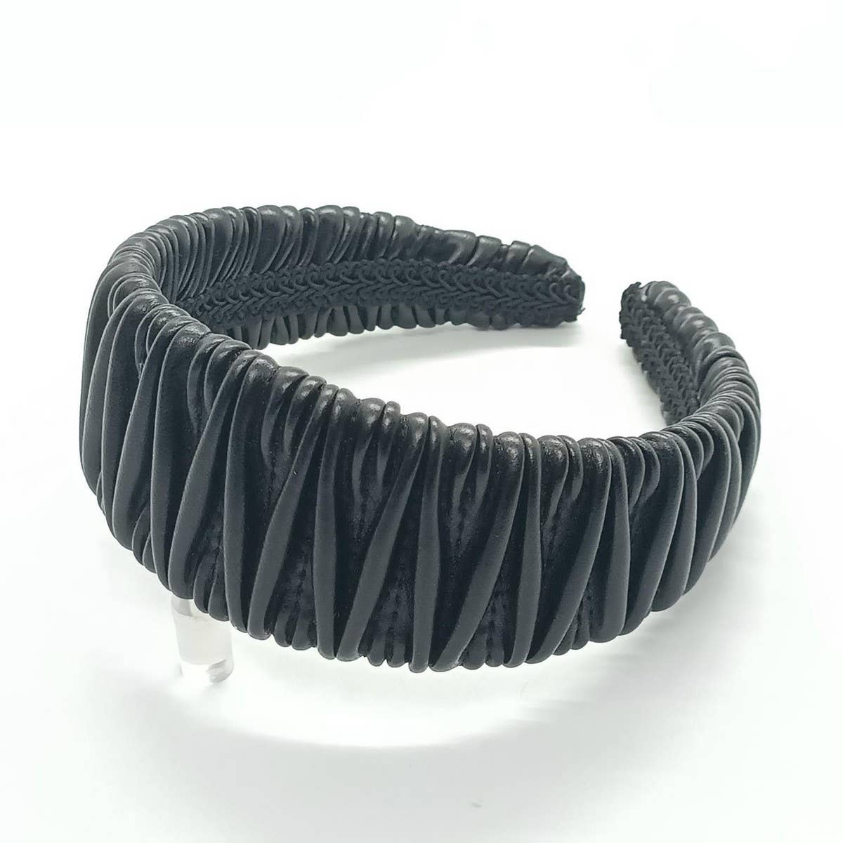 Elegant French Vintage Ruched PU Headband