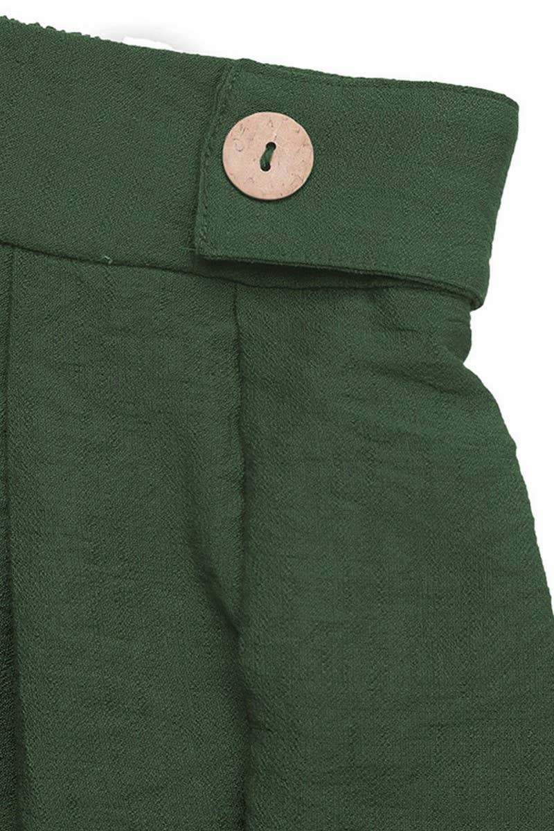 CWBSP0511_HIGH WAIST WIDE LEG POCKET SUMMER SHORT PANTS