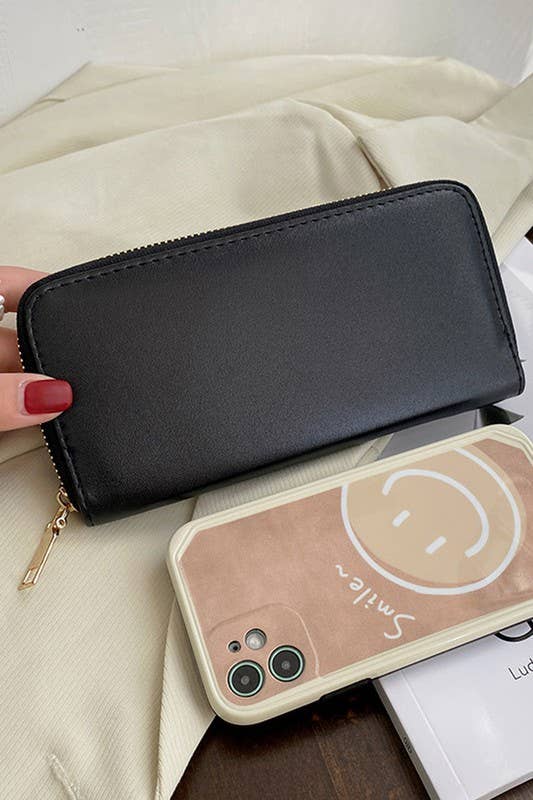 SOFT LEATHER CLUTCH PURSE WALLET_CUAB0056