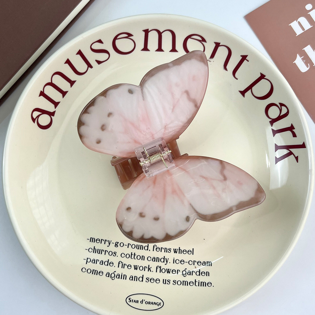 French Butterfly Hair Claw,Elegant Chic Updo Clip