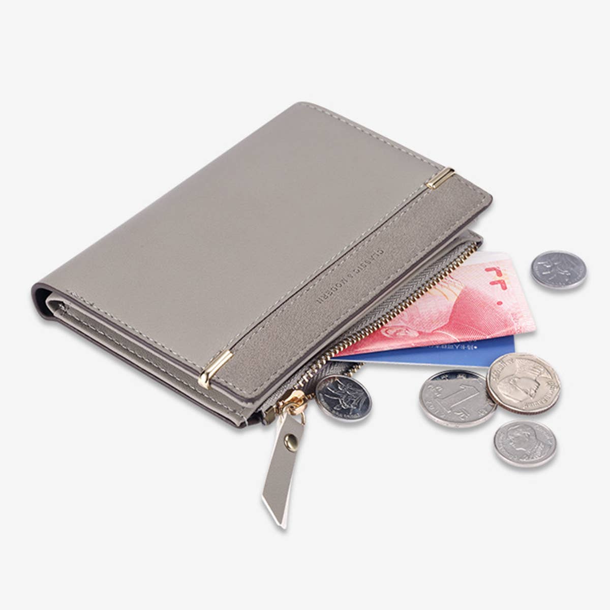 SIMPLE COIN PURSE WITH MULTIPLE CARD SLOTS_CWAB1662