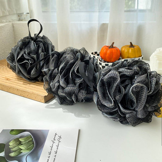 BATH POUF50G BAMBOO CHARCOAL BLACK BATH BALL_CWMM3362