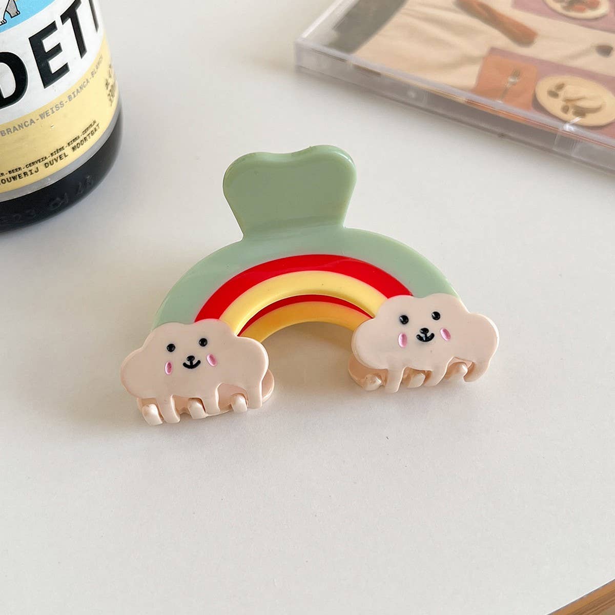 Rainbow Cloud Hair Claw,Colorful Acetate Back Clip_CWAHA6008