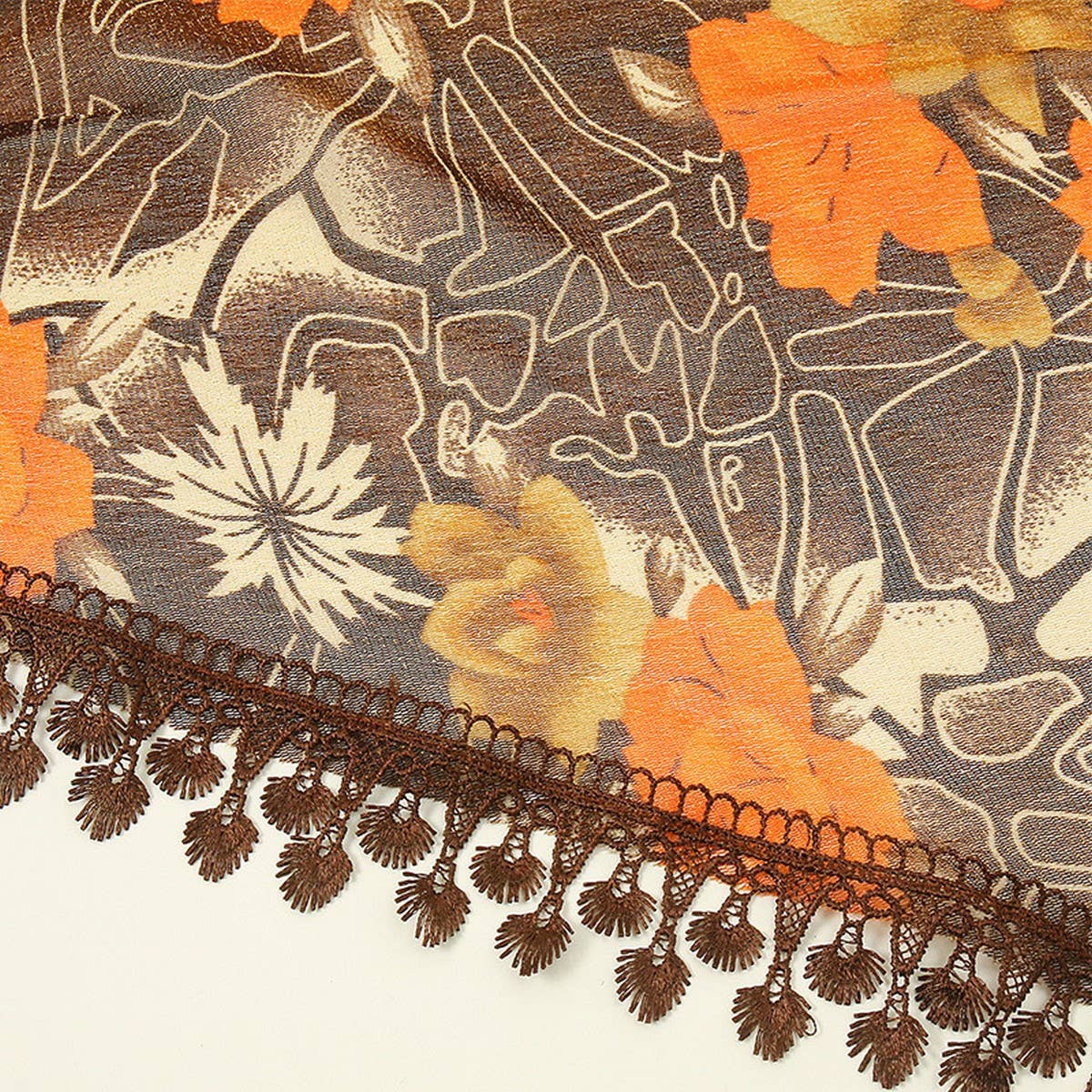 NEW LIGHT LUXURY LACE TRIANGLE SCARF SHAWL