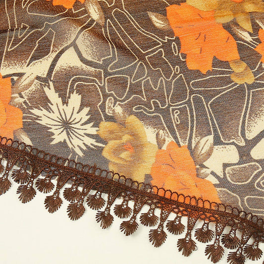 NEW LIGHT LUXURY LACE TRIANGLE SCARF SHAWL