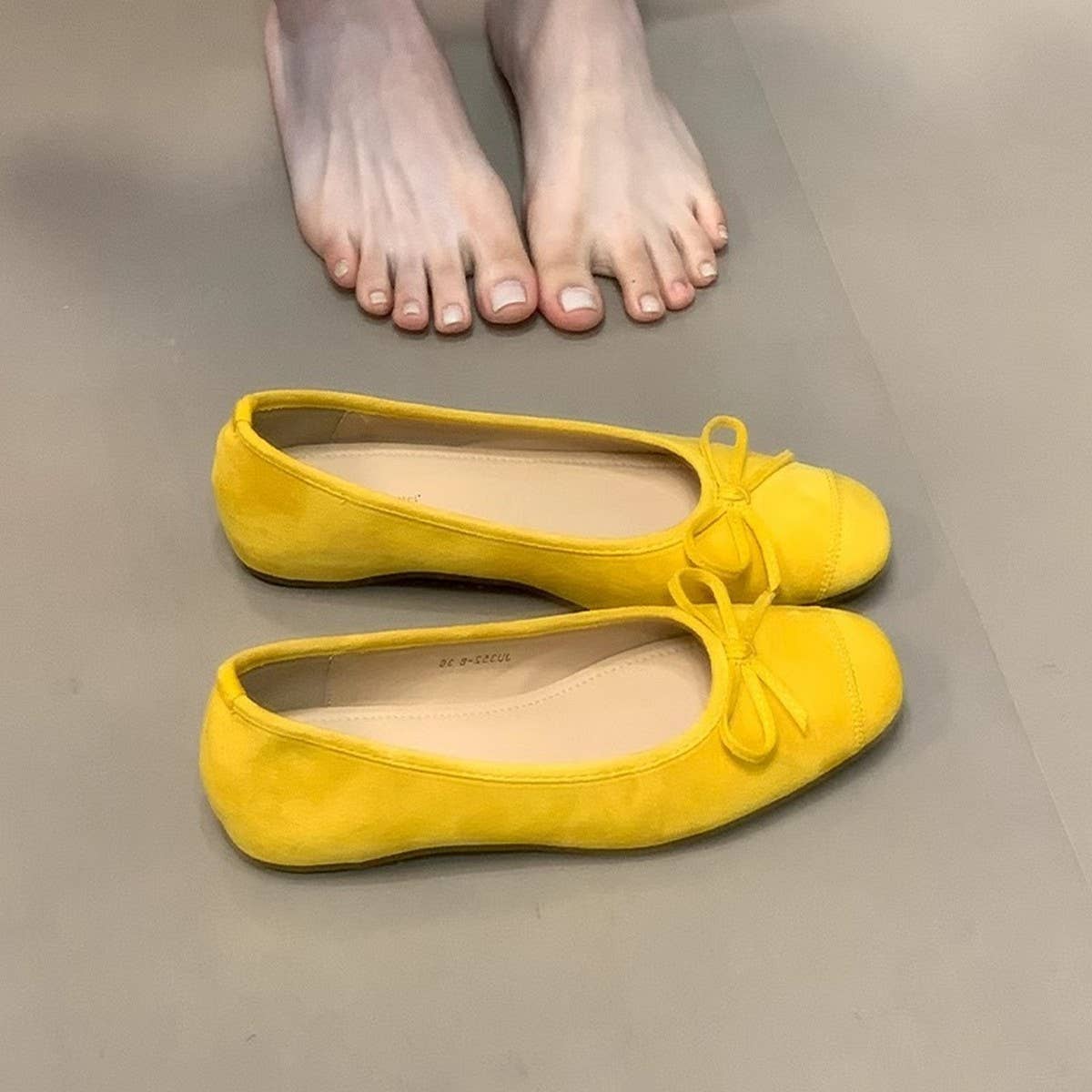 Summer Ballet Flats with Bow for Women_CWSHF0068