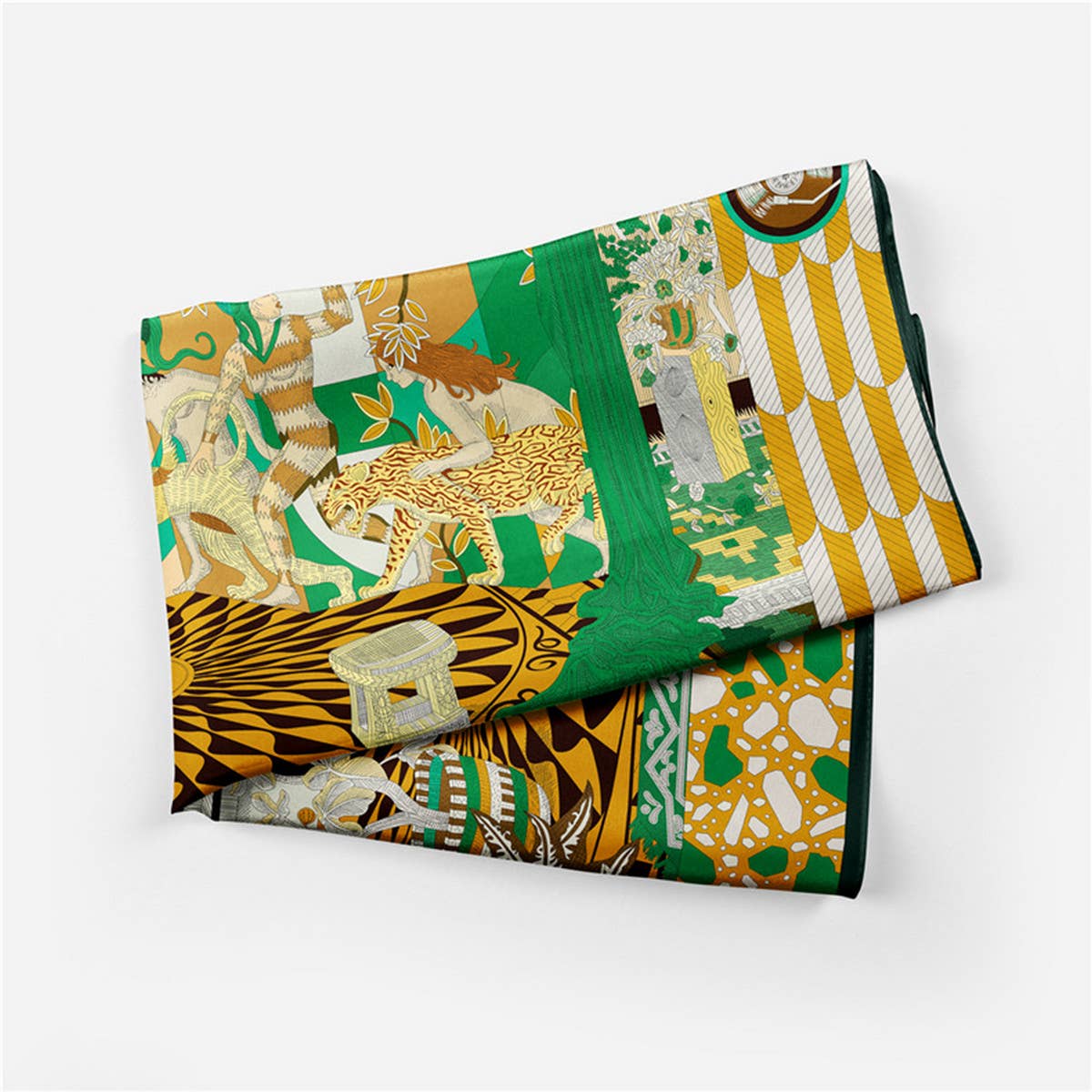 Printed Satin Head Wrap Scarf for Warmth & Style_CWASC0662