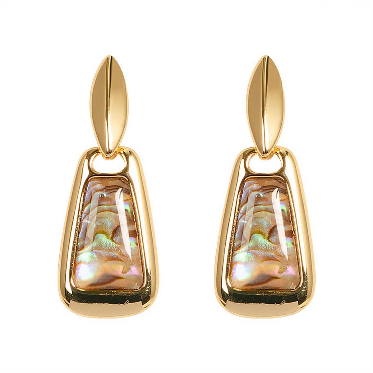 FASHIONABLE AND SIMPLE COLORFUL ABALONE EARRINGS_CWMM4284